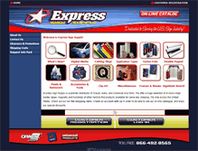 Tablet Screenshot of express-sign-supply.com